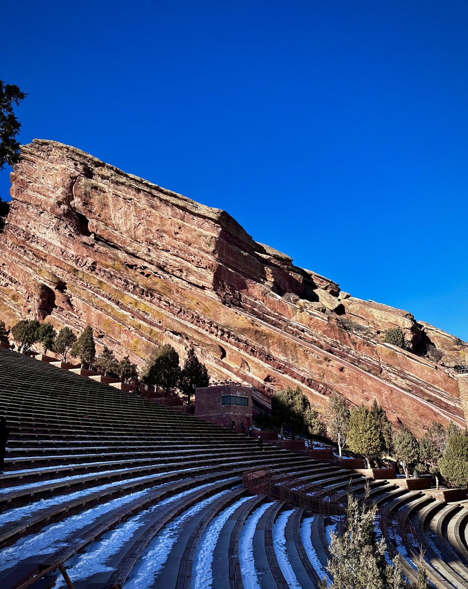 Pennsylvanian Fountain Formation at Red Rocks Amphitheatre. Morrison, Colorado