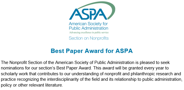 ASPA Section on Nonprofits tweet media