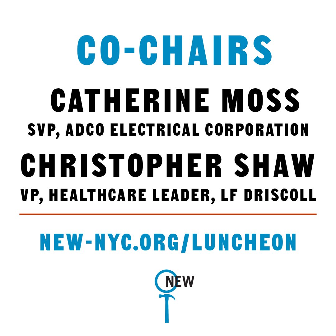 Nontraditional Employment for Women (@newstrongwomen) on Twitter photo We are thrilled to announce the 2025 Equity Leadership Awards Luncheon, a celebration of tradeswomen and those dedicated to their advancement!
Eleta M. Boone, <a href="/smartlocal28/">SMART Local 28</a>
Anthony E. Mann, <a href="/ejelectric/">E-J Electric</a>
Lindsay Ornstein
Michael Prohaska, <a href="/local79nyc/">Laborers Local 79</a>
new-nyc.org/luncheon We are thrilled to announce the 2025 Equity Leadership Awards Luncheon, a celebration of tradeswomen and those dedicated to their advancement!
Eleta M. Boone, <a href="/smartlocal28/">SMART Local 28</a>
Anthony E. Mann, <a href="/ejelectric/">E-J Electric</a>
Lindsay Ornstein
Michael Prohaska, <a href="/local79nyc/">Laborers Local 79</a>
new-nyc.org/luncheon