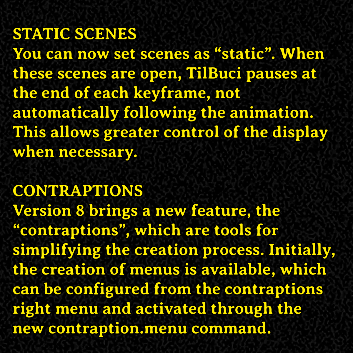 tilbuci's tweet photo. The TilBuci version 8 is out!
#tilbuci #html5 #interactivecontent #contentcreation #freetools #webdesign #gamedevelopment #interactivevideos #digitalmarketing #edtech #creativetools #techinnovation #opensource #html https://t.co/v9qPWyg4DF