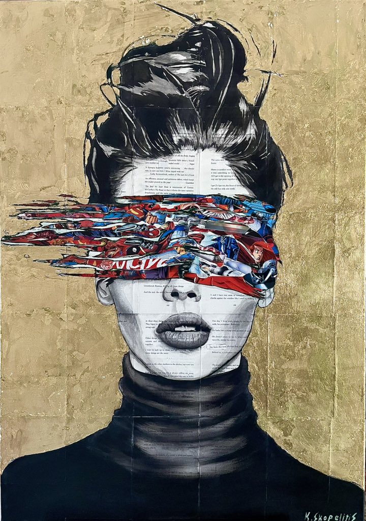 ‘Secret Zone’

‼️NEW Original artwork for sale‼️

70x100cm Ink on vintage book pages with comic book art collage at main subject and gold leaf at the background.

DM for inquiries..! 

Visit my website (Link at bio) for more.

#art4sale #artcollector #goldleaf #originalart