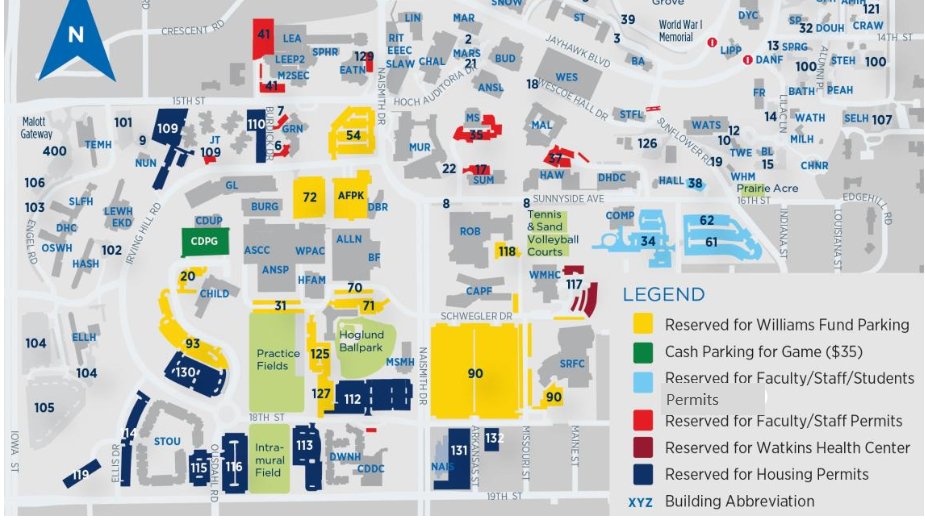 KU Transportation Services (@parkingku) on Twitter photo Coming to the <a href="/KUHoops/">Kansas Men’s Basketball</a> game tomorrow and don't have a Williams Fund Donor permit? No problem! Purchase parking in lot 90 (off Schwegler Drive) or the Central District Parking Garage. Parking is $35; cash or card is accepted. Coming to the <a href="/KUHoops/">Kansas Men’s Basketball</a> game tomorrow and don't have a Williams Fund Donor permit? No problem! Purchase parking in lot 90 (off Schwegler Drive) or the Central District Parking Garage. Parking is $35; cash or card is accepted.