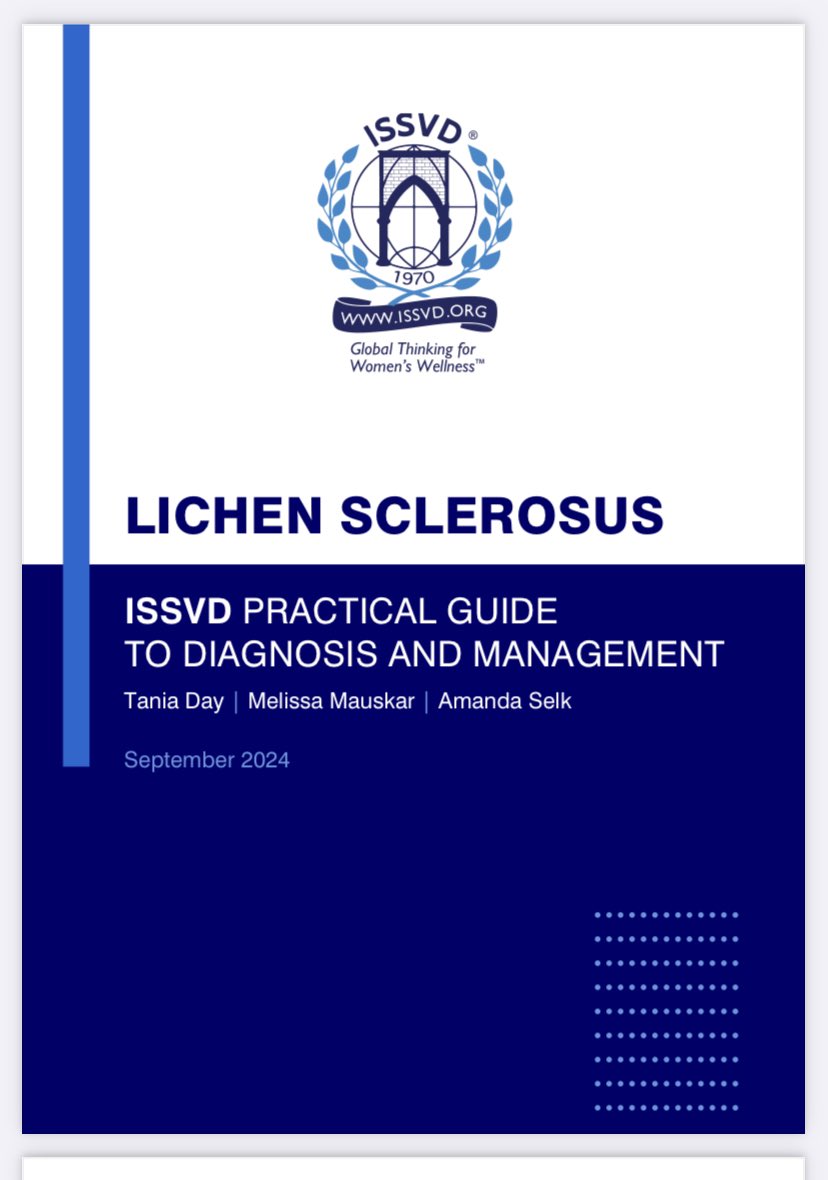 Hoy 17 de enero se celebra el Día Internacional de Concienciación sobre el #Liquen Escleroso
Es fundamental mejorar el conocimiento sobre esta enfermedad de la #vulva y diagnosticarla y tratarla precozmente.
No te pierdas este documento de la <a href="/ISSVD/">ISSVD</a> 
👇🏻👇🏻
issvd.org/application/fi…