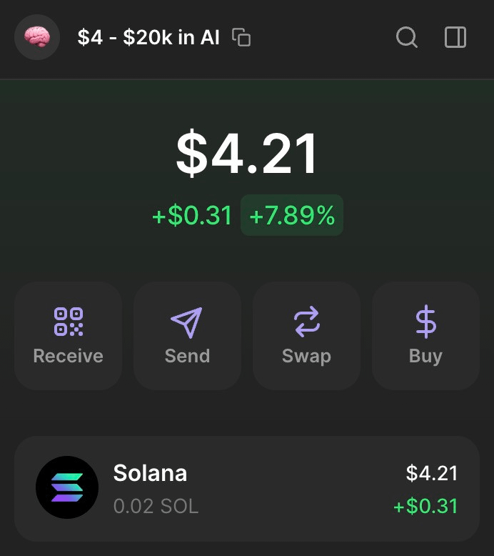 Danny_Crypton's tweet photo. Making the first 100x with AI Agents 🧠

$4 to $20,000 starts now

Every call, every move, posted live

121/300 people

Join -  https://t.co/sWnFjHtWu2 https://t.co/BqzPOuHHvU