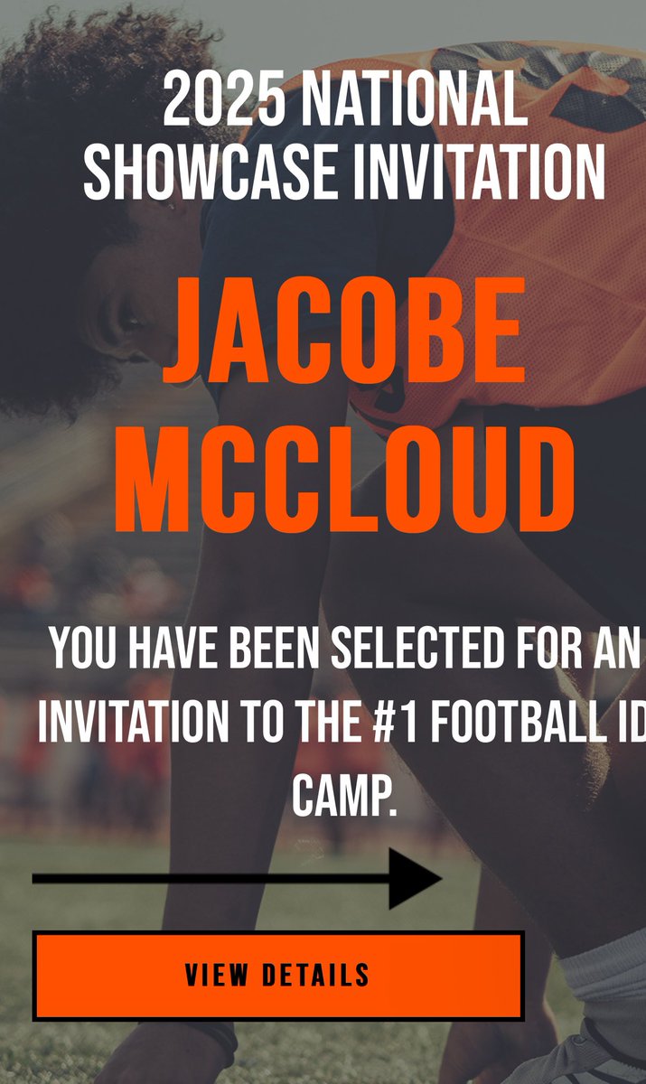 Blessed to receive an invitation from Top prospect invitation <a href="/Country_StrongZ/">Sam Zanders, Jr. (Coach Z)</a> <a href="/VeteransHS/">Veterans Football</a>.