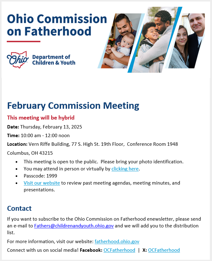 Ohio Commission on Fatherhood tweet media