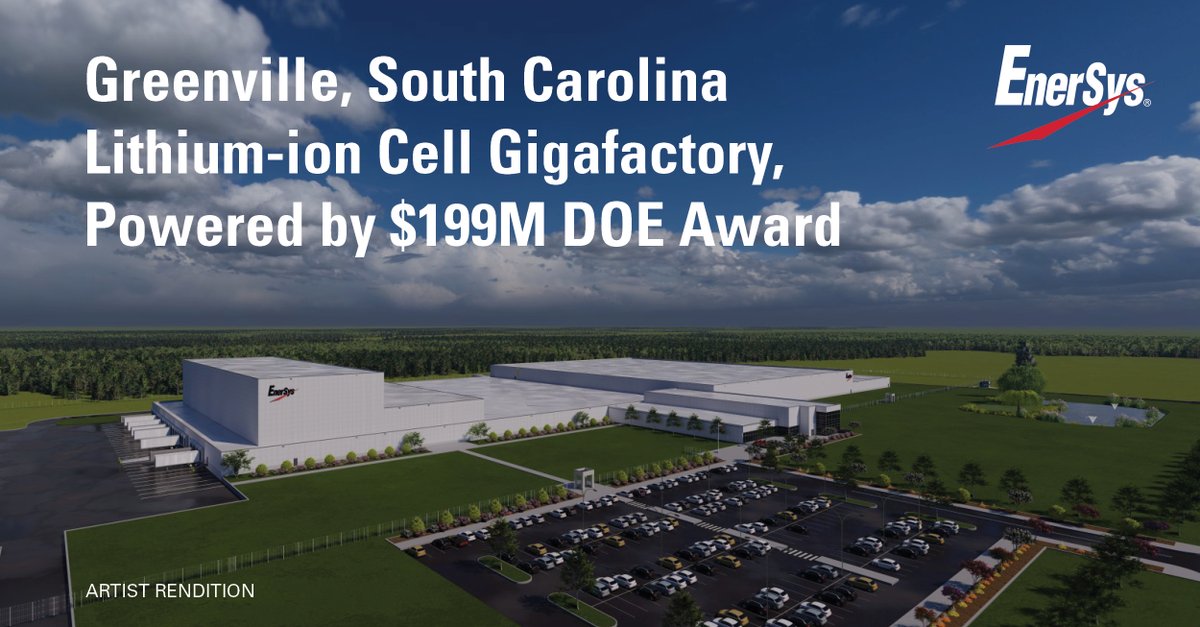 We are thrilled to announce the successful completion of contract negotiations securing a $199 million award from the U.S. DOE to support the construction of our state-of-the-art lithium-ion cell production facility in Greenville, SC. Read more: bit.ly/4jpChq3