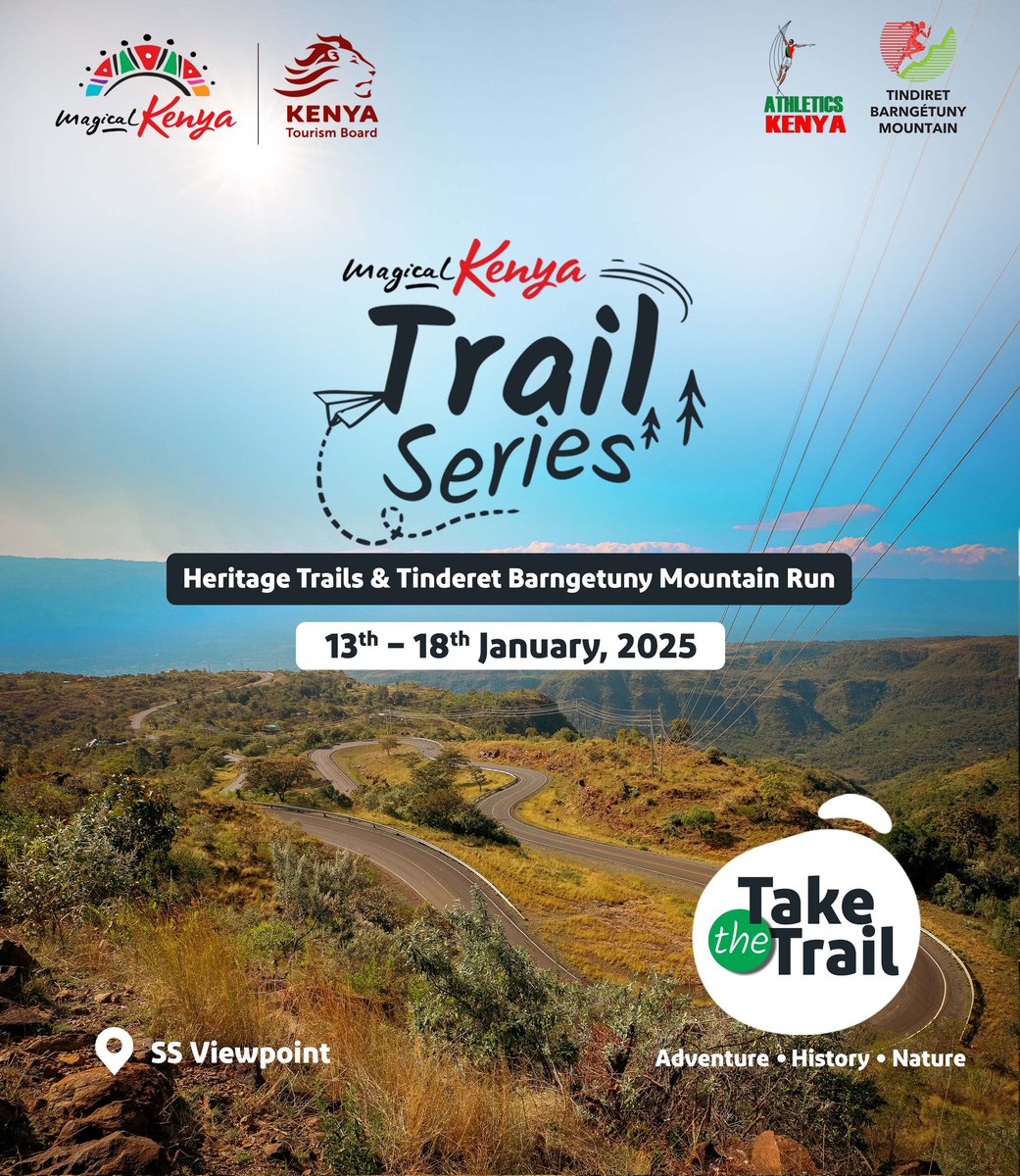 AndersonKiplan4's tweet photo. Welcome to the perfect 5-day adventure series hosted by Magical Kenya.  Magical Kenya is the perfect opportunity to experience local tourism. To join this amazing, Mountain Trail Series Campaign click https://t.co/xaraU8yb4O
#VisitKE
#TembeaKenya
#MagicalKenya
@magicalkenya https://t.co/jDLPGE06mp