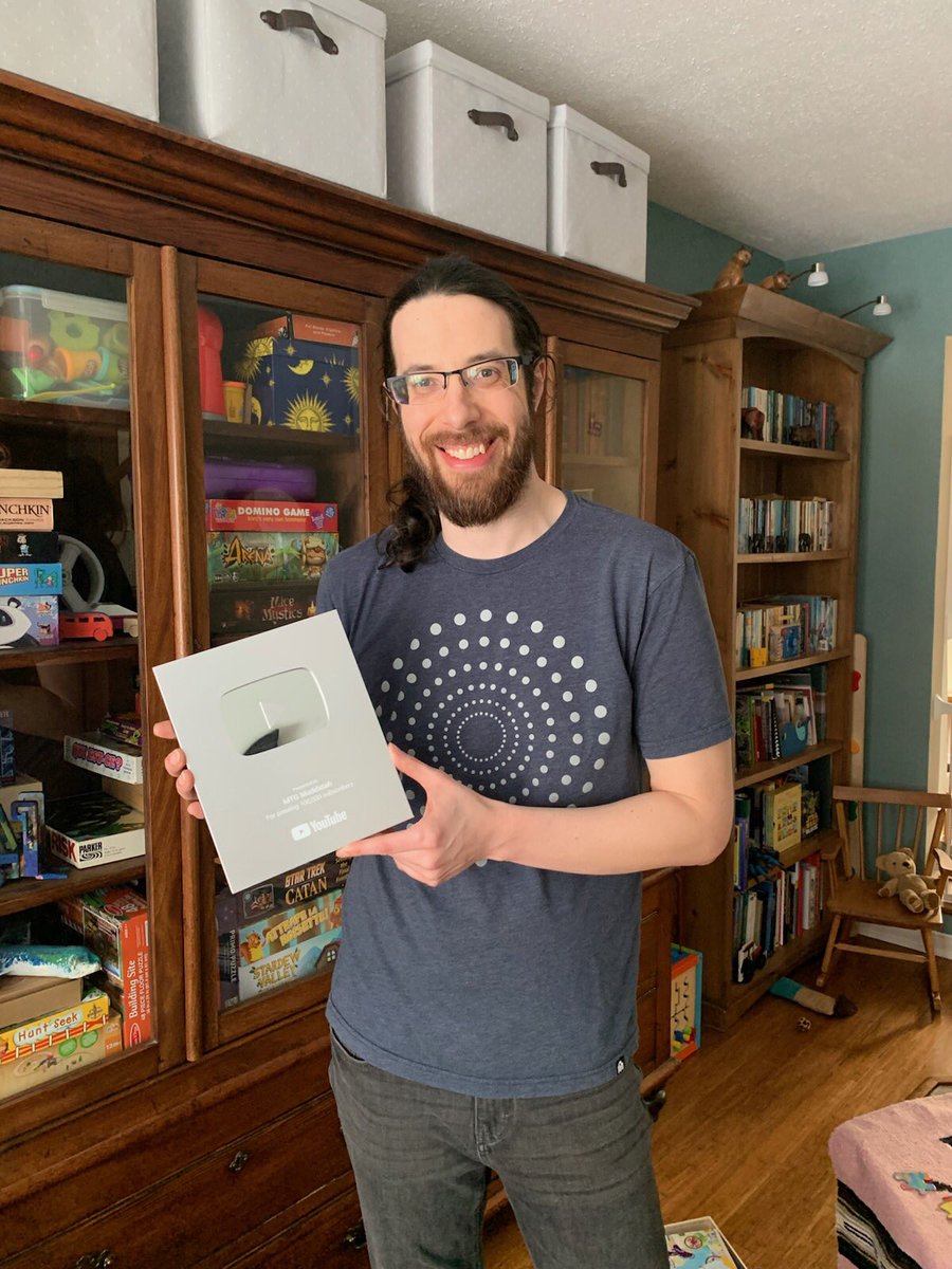 MTGMuddstah's tweet image. Already posted this on THE OTHER PLACE.

Still feels incredibly unreal. Never really thought I'd get to this point, but so honored to have had you all join me along the way!

(plus you get to see our super disorganized game / craft cupboard as a treat!)