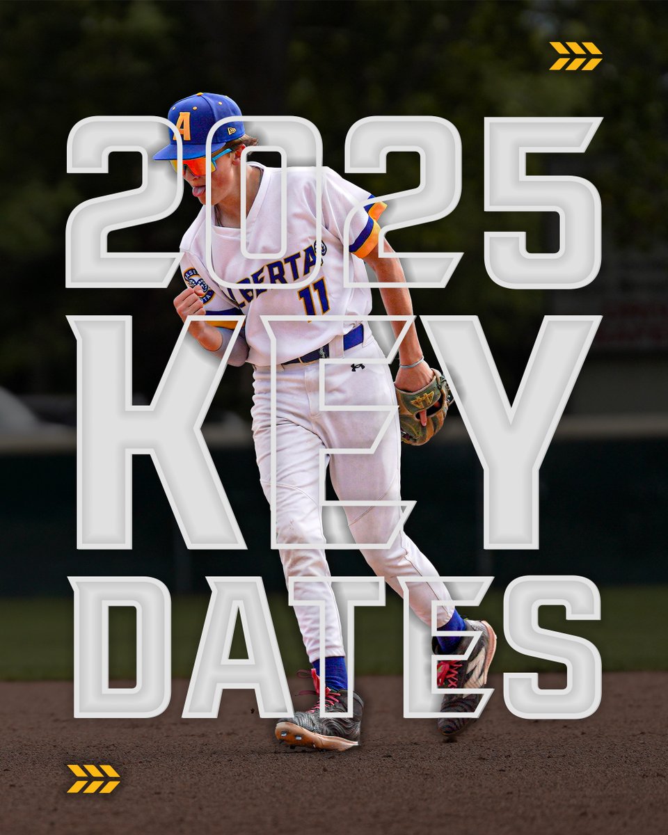 Mark your calendars! 🚨

Here's a taste of what's to come in 2025! 🗓️

View all Key Deadlines &amp; Dates: handbook.baseballalberta.com/rules-regulati…

View Full Calendar: baseballalberta.com/en/page/about/…

🧵 below 👇