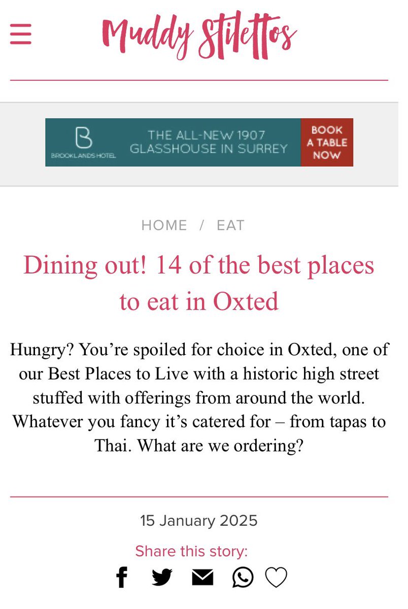 Love Oxted (@loveoxted) on Twitter photo Great to see Oxted as a spotlight feature in Muddy Stilettos Surrey - 14 of the best places to eat in Oxted, Surrey.
Read the full article online… Link in bio 🔗
Thanks very much <a href="/muddysurrey/">Amber - Muddy Surrey</a> 💕
surrey.muddystilettos.co.uk/eat-out/best-r…
.
.
.
#muddystilettos #oxted #loveoxted #surrey Great to see Oxted as a spotlight feature in Muddy Stilettos Surrey - 14 of the best places to eat in Oxted, Surrey.
Read the full article online… Link in bio 🔗
Thanks very much <a href="/muddysurrey/">Amber - Muddy Surrey</a> 💕
surrey.muddystilettos.co.uk/eat-out/best-r…
.
.
.
#muddystilettos #oxted #loveoxted #surrey
