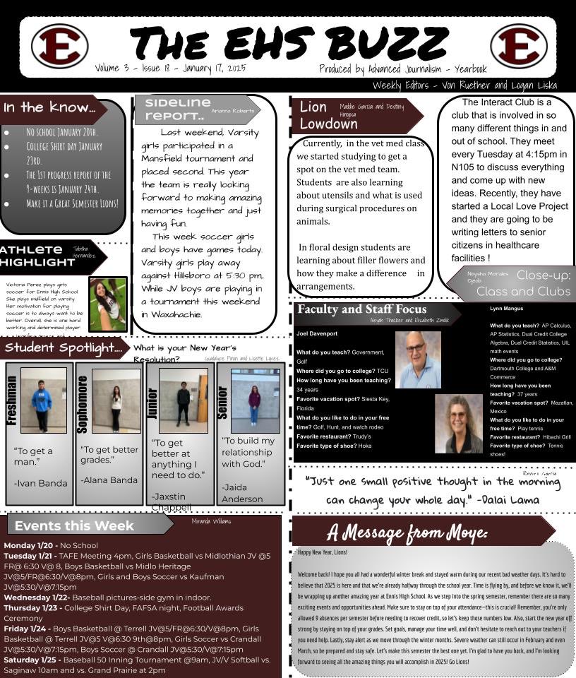 Ennis High School tweet media