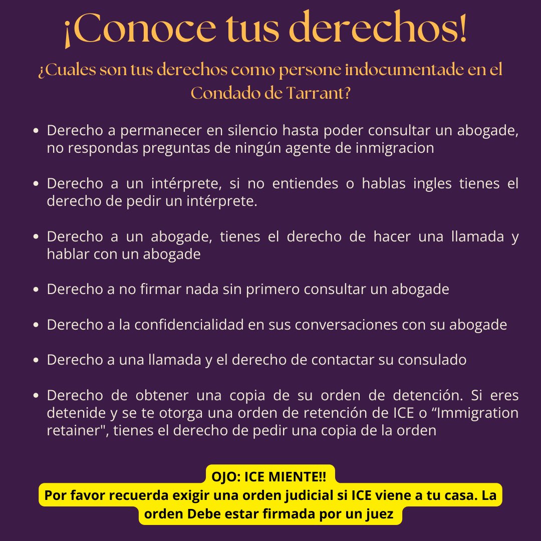 IceoutofTarrant's tweet photo. Attention FW community! Atención comunidad! https://t.co/TcbCX4KNGH