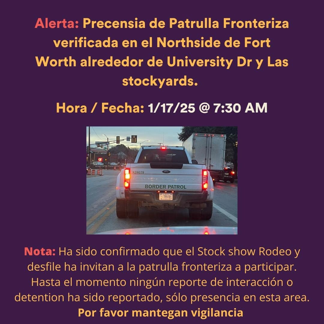 IceoutofTarrant's tweet photo. Attention FW community! Atención comunidad! https://t.co/TcbCX4KNGH