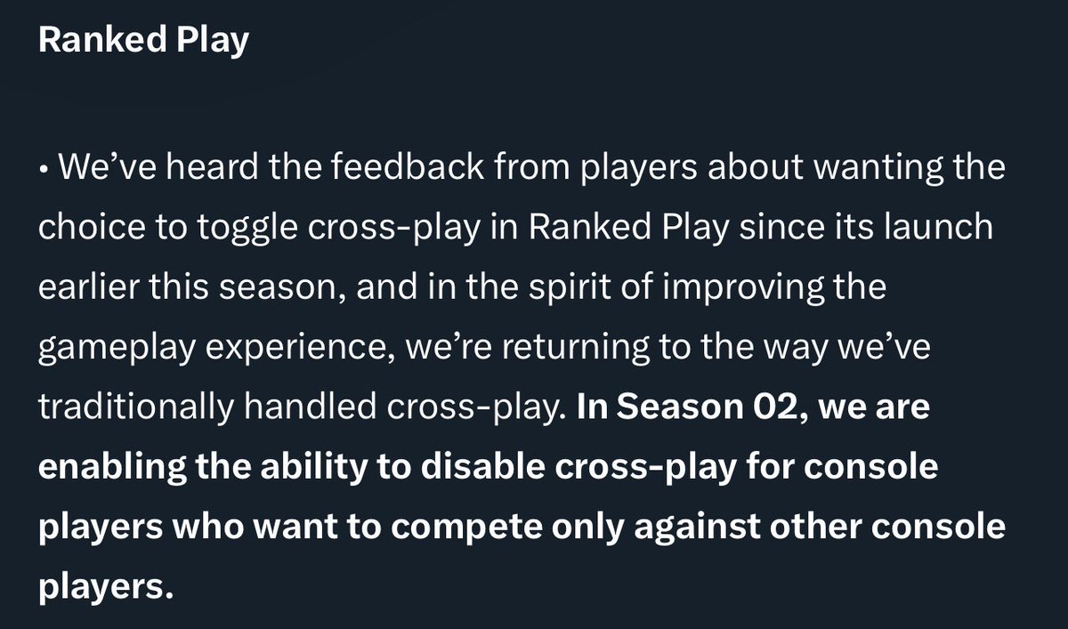 Xen LunchTime (@lunchtime_yt) on Twitter photo WE DID IT!
CONSOLE ONLY RANKED PLAY IS BACK IN SEASON 02.
THANK YOU <a href="/CallofDuty/">Call of Duty</a> ‼️ WE DID IT!
CONSOLE ONLY RANKED PLAY IS BACK IN SEASON 02.
THANK YOU <a href="/CallofDuty/">Call of Duty</a> ‼️