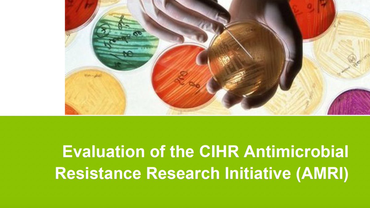 Thrilled that the first evaluation of CIHR’s AMR Research Initiative is now published!

Highlights include strengthened AMR research capacity and support for trainees globally, and boosted interdisciplinary collaboration in AMR research.

Learn more at cihr-irsc.gc.ca/e/54107.html.