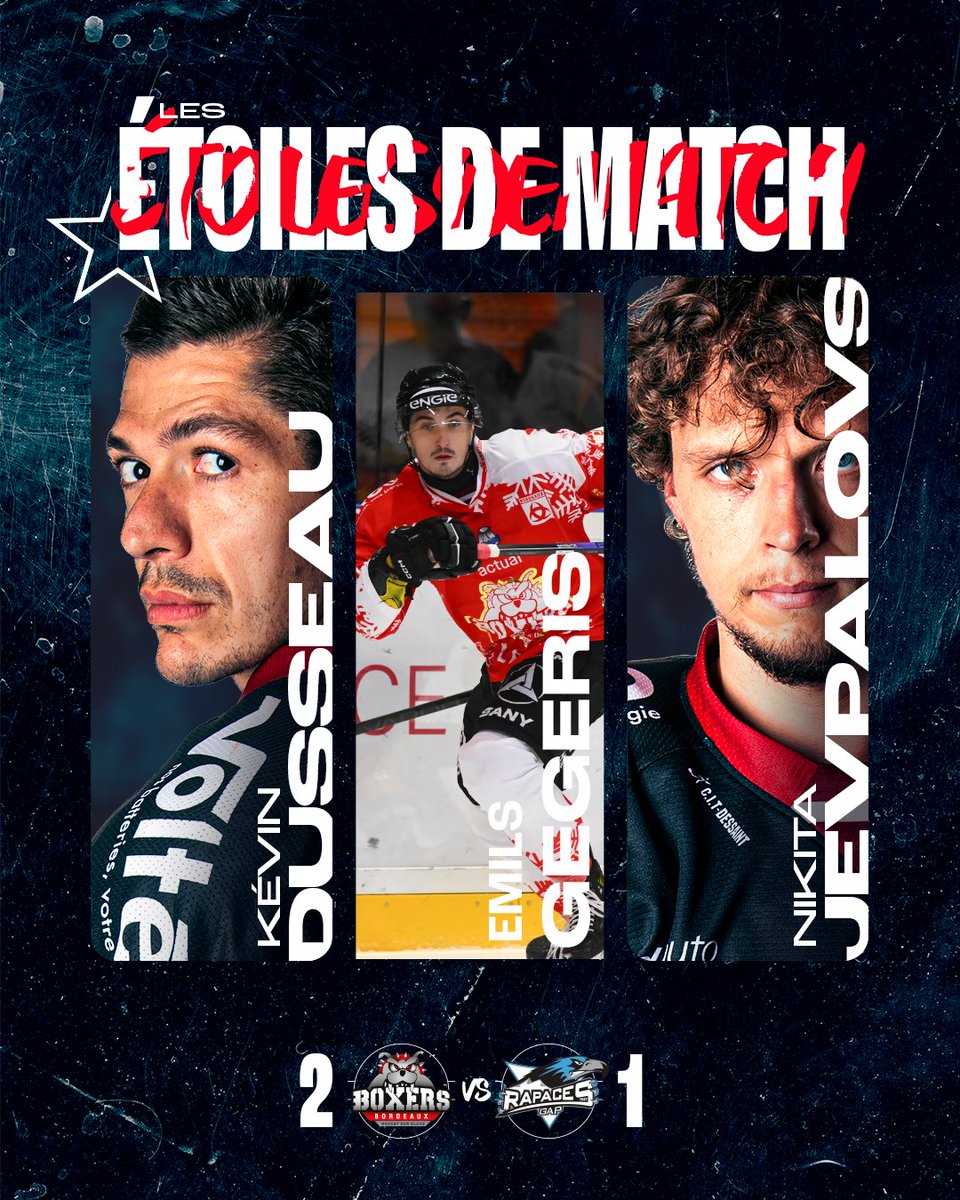 BoxersBordeaux's tweet photo. Les Boyz s’imposent face à Gap ! 💪

Victoire serrée pour nos Boyz qui l’emportent 2-1 face aux Rapaces ! 📣

Prochain rendez-vous à Mériadeck : vendredi 24 Janvier face à Angers 🙌

🎟️ https://t.co/n4xOIImn7h

#letsgoboxers #sortonslescrocs https://t.co/boVxz6yAH7