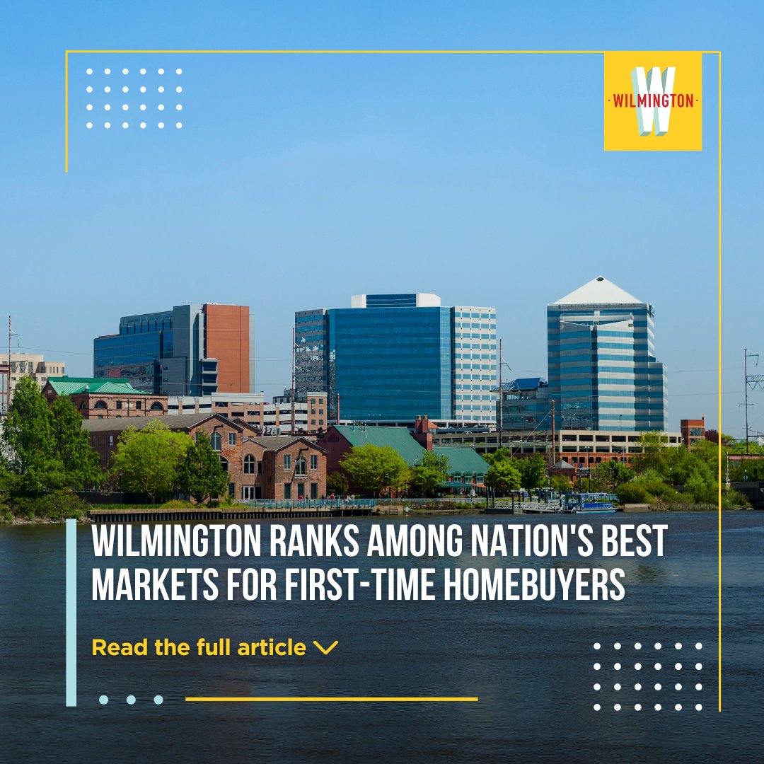 It's Time Wilmington (@itstimewilmde) on Twitter photo According to <a href="/realtordotcom/">Realtor.com</a> Wilmington ranks 10th in the U.S. for offering some of the most favorable conditions for first-time homebuyers.
Learn more: bit.ly/FirstHome-Wilmo
<a href="/PHLBizJournal/">Philadelphia Business Journal</a>
#ItsTimeWilmDE #WilmToday #WilmingtonDE #WilmingtonDelaware According to <a href="/realtordotcom/">Realtor.com</a> Wilmington ranks 10th in the U.S. for offering some of the most favorable conditions for first-time homebuyers.
Learn more: bit.ly/FirstHome-Wilmo
<a href="/PHLBizJournal/">Philadelphia Business Journal</a>
#ItsTimeWilmDE #WilmToday #WilmingtonDE #WilmingtonDelaware