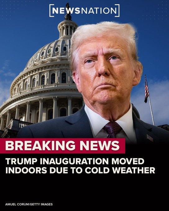 That’s not why he canceled the outside inauguration.