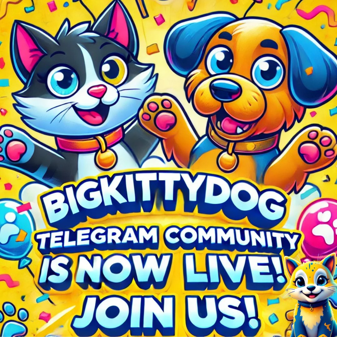 🚨 BigKittyDog Telegram Community is BACK ONLINE! 🚨

The Kuppy Crib is live and thriving again—don’t miss the vibes, updates, and exclusive perks! 🐾

🎉 Join the Crib Now: t.me/+1Ciu-9mrbNw2Y…

Let’s grow and rocket to the moon together! 💎 #BigKittyDog #CryptoCommunity