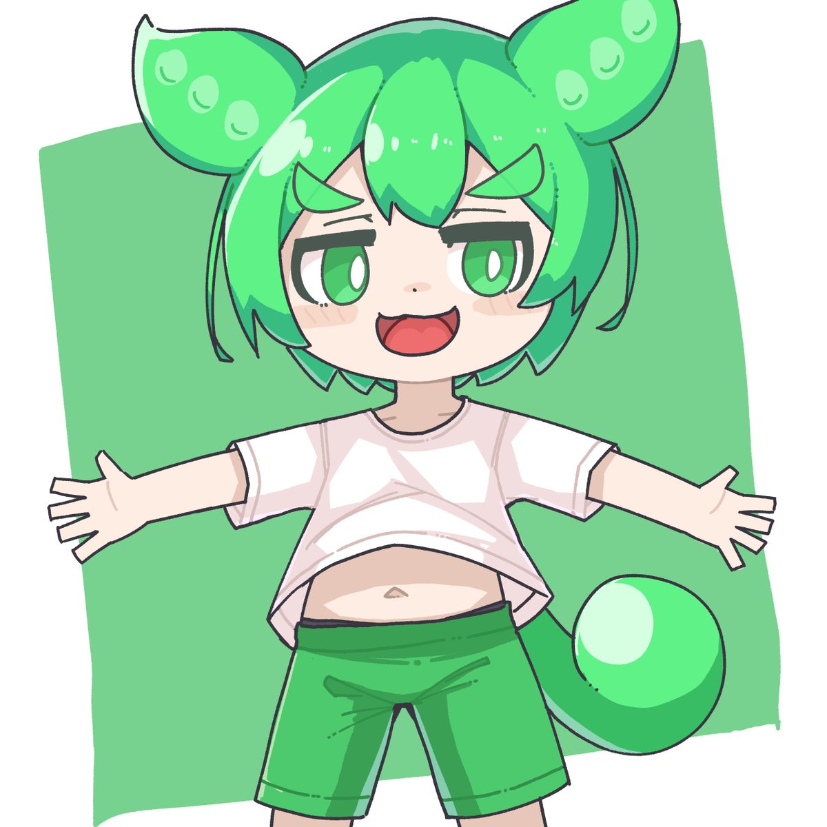 ずんだもん 「ずんだもんもん 」|毛玉猫🍄＠Skeb募集中のイラスト