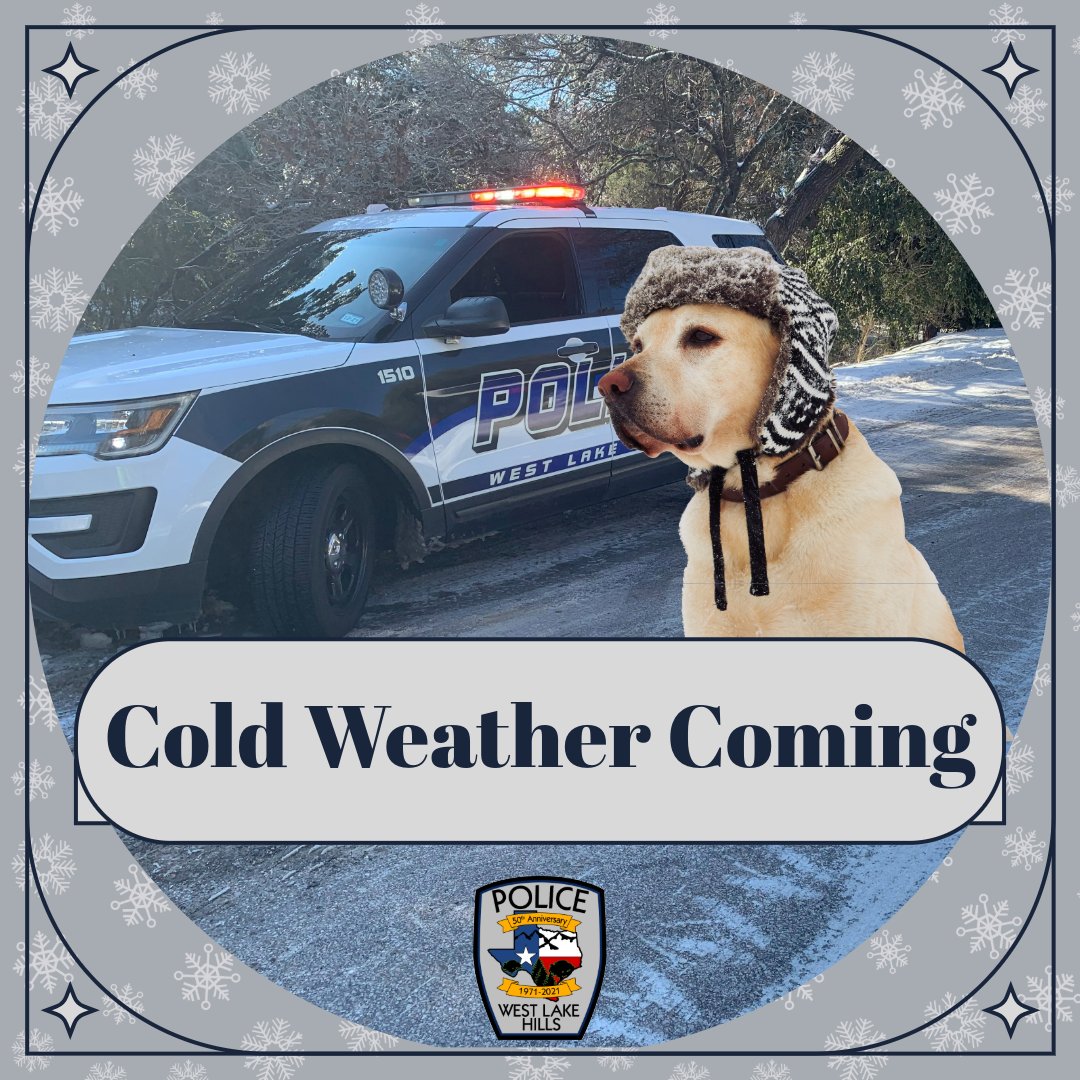 🌨️ Cold Weather is Coming! 🌨️
Dress in layers &amp; cover exposed skin. 🧤🧣
Bring pets indoors &amp; ensure they have a warm place to stay. 🐾
Protect pipes from freezing: let faucets drip &amp; insulate outdoor spigots. 🚰
Check on elderly neighbors or those who may need assistance. 👵👴
