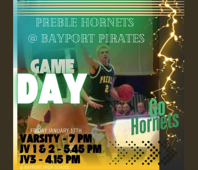 Come out and support your Hornets at Bay Port tonight! #PreblePride #GoHornets
