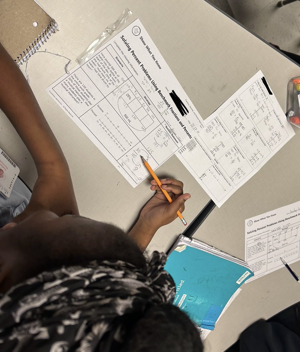 6th grade math students worked their hearts out this week.  Here they are using scale factor to determine the part when given the whole and percent!  So proud of these kids!!! <a href="/deZavalaMS/">deZavala MS</a> #StudentSuccess