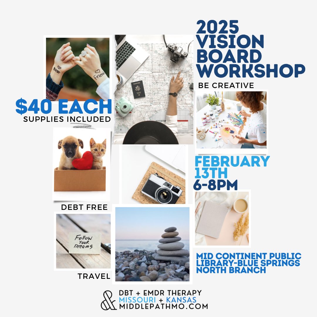 MiddlePathMO's tweet image. #MentalHealthMatters
#VisionBoardWorkshop
#CreateYourFuture
#MindfulVision
#MentalWellnessJourney
#ManifestYourMindset
#VisualizeYourHealing
#HealingThroughCreativity
#EmpowerYourMind
#VisionForMentalHealth
#MentalHealthGoals
#ManifestWellness
#MindfulManifestation
#kcmo