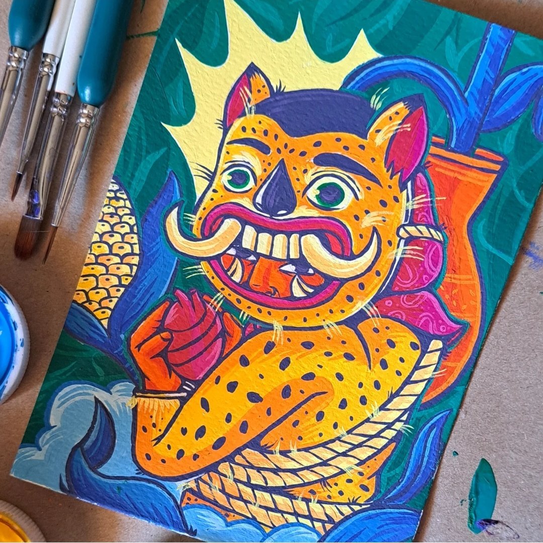 ElCapitanCopete's tweet photo. "Un día, los hijos del jaguar se levantarán de su letargo y reclamarán la tierra que les fue arrebatada a sus ancestros." 🔥✊️

#tecuan #mascarasmexicanas #mexicoilustra #mexicoilustracion #ilustracion #ilustradoresmexicanos #illustration #illustrationart #illustragram https://t.co/3qzozZFNfS