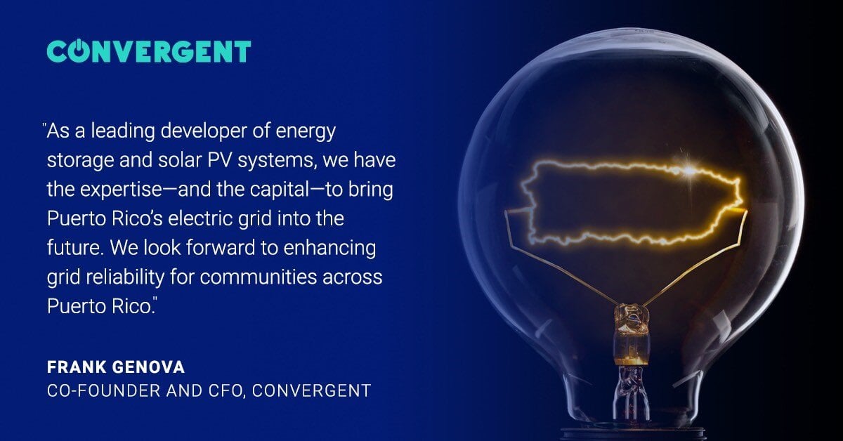 Convergent Energy and Power (@convergentep) on Twitter photo ⚡Convergent is pleased to announce the closing of its $584.5 million guaranteed loan facility from the U.S. Department of <a href="/ENERGY/">U.S. Department of Energy</a> Loan Programs Office to build #SolarPV and #BatteryStorage systems in Puerto Rico. Learn more ➡️hubs.li/Q0332FvC0 ⚡Convergent is pleased to announce the closing of its $584.5 million guaranteed loan facility from the U.S. Department of <a href="/ENERGY/">U.S. Department of Energy</a> Loan Programs Office to build #SolarPV and #BatteryStorage systems in Puerto Rico. Learn more ➡️hubs.li/Q0332FvC0