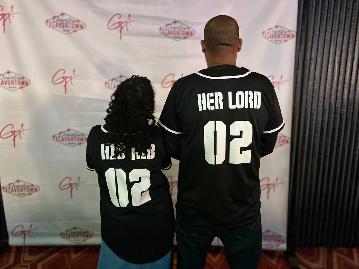 IuicTupelo's tweet photo. Anytime you see matching jerseys, just know we are moving in the spirit of our fore parents, Issac and Rebekah.
#SportingWithOurSpouses #Genesis26:8 #Fun #LoveGroup #Marriage #fyp #explore https://t.co/drAoZQG82w