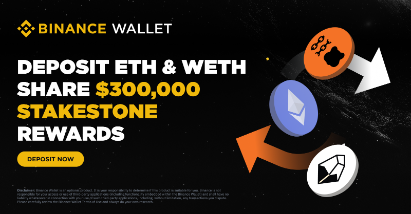 BinanceWallet's tweet photo. 🍻Something’s cooking on Berachain with @Stake_Stone. 

💎Deposit $ETH or $WETH on #Binance Wallet Berachain StakeStone Pool from now for a chance to share a $300,000 prize pool with more rewards!

🤩Join the Berachain Pre-deposit campaign via Binance Wallet now

Check out Now ⬇️