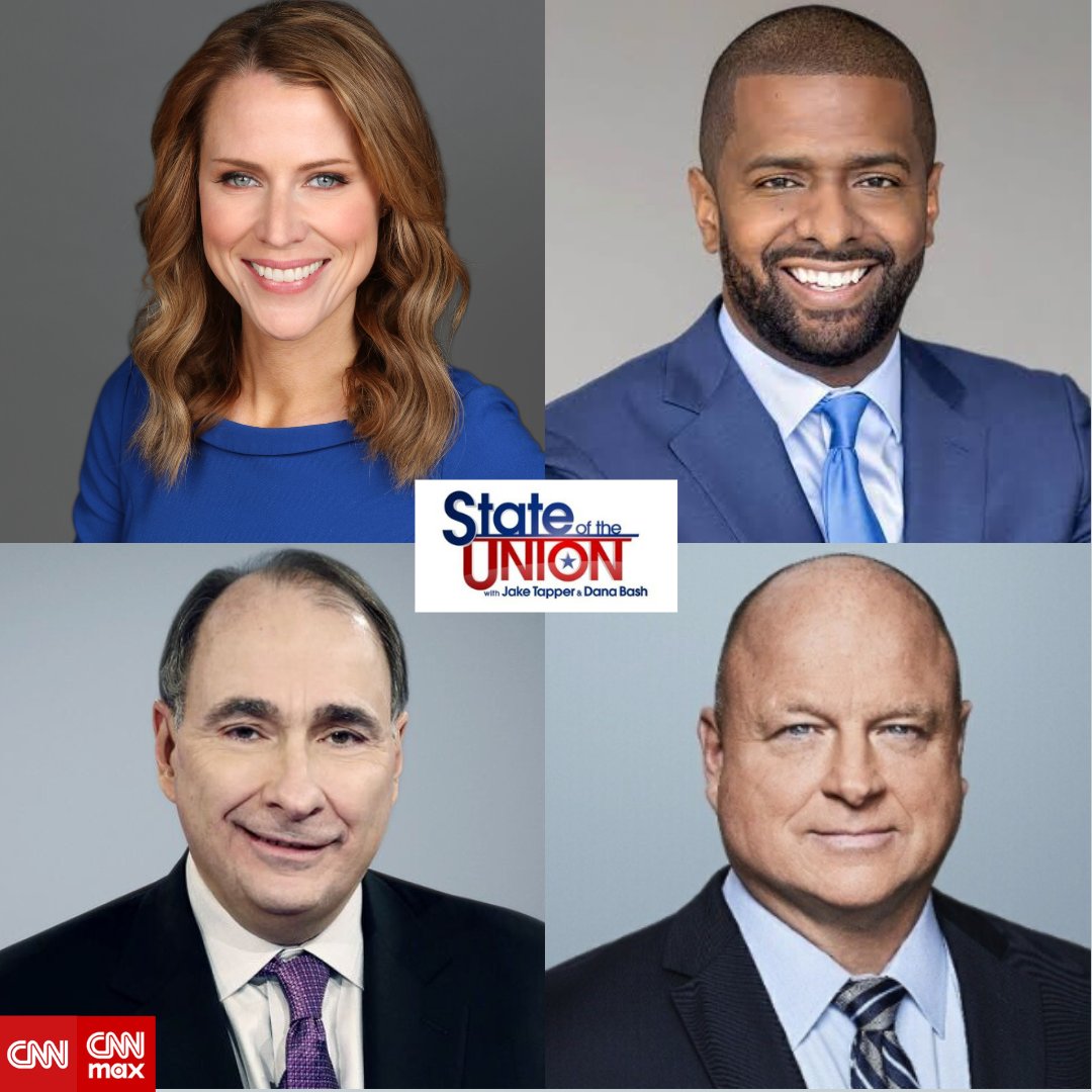 SUNDAY: @ErinMPerrine, <a href="/Bakari_Sellers/">Bakari Sellers</a>, @DavidAxelrod and <a href="/DavidJUrban/">🇺🇸 David J. Urban 🇺🇸</a> join <a href="/DanaBashCNN/">Dana Bash</a> on #CNNSOTU at 12pm ET

Tune in on 📺 <a href="/CNN/">CNN</a>, 🌎🌍🌏 <a href="/cnni/">CNN International</a>, <a href="/StreamOnMax/">Actually HBO Max</a>, 🎧📻 <a href="/Audacy/">Audacy</a>, <a href="/tunein/">TuneIn</a>, <a href="/SIRIUSXM/">SiriusXM</a> Ch. 116 &amp; 🖥️💻📲 cnn.com/GO!
