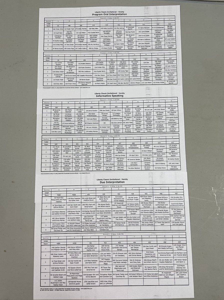 Liberty Classic Invitational - LHS Speech & Debate tweet media