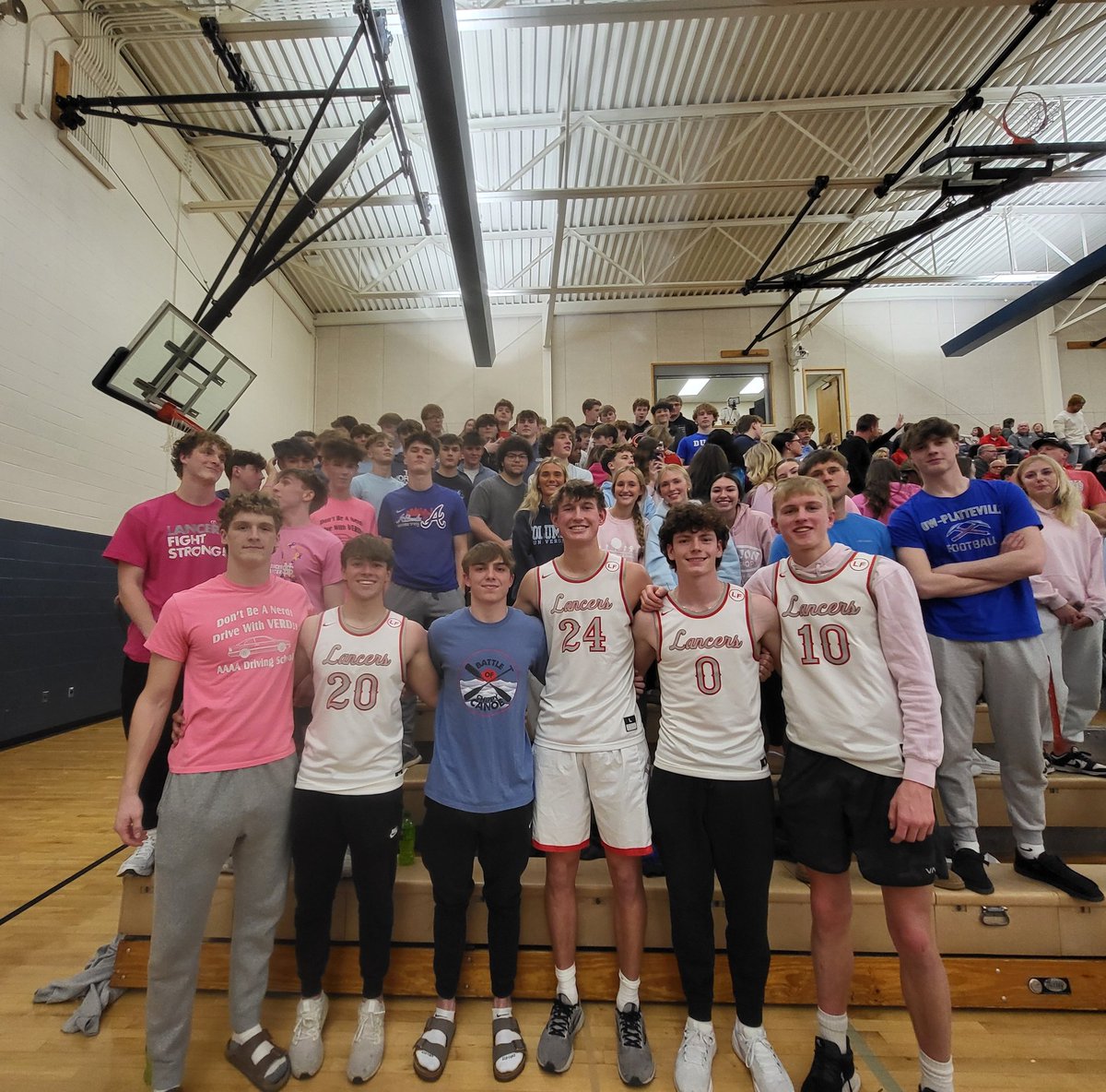 PVHS (@pvspartanpride) on Twitter photo 1st EVER Student Section 1/2 time 🏀 game was a HUGE success!
The PV Blue Crew vs. The North Scott Pit Crew
Spartans with the 3eee's
Lancers with the Dunks
FUN was had by ALL!
<a href="/NorthScottHS/">North Scott High School</a>
#SpartanNation 1st EVER Student Section 1/2 time 🏀 game was a HUGE success!
The PV Blue Crew vs. The North Scott Pit Crew
Spartans with the 3eee's
Lancers with the Dunks
FUN was had by ALL!
<a href="/NorthScottHS/">North Scott High School</a>
#SpartanNation