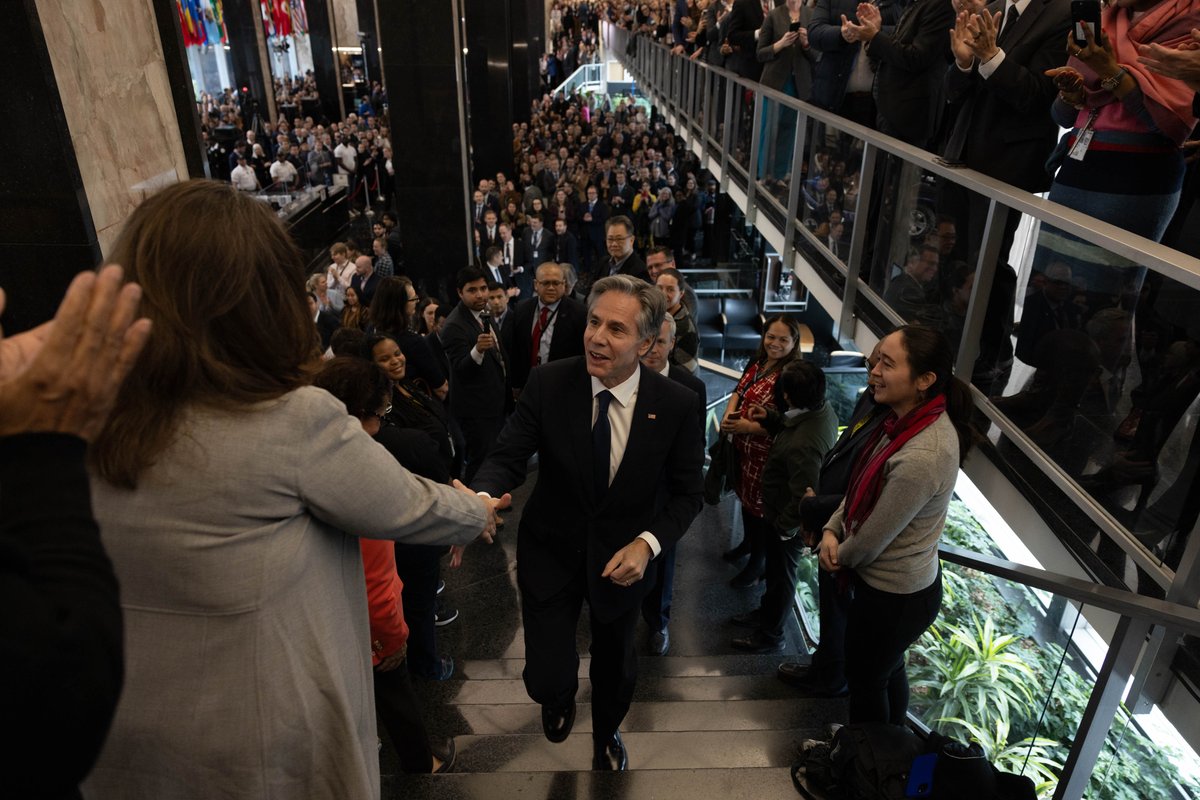 You’re working every day to make things just a little bit better, a little bit more peaceful, a little bit more full of hope, of opportunity. That’s your mission, and you do it so well. - <a href="/SecBlinken/">Secretary Antony Blinken</a>’s final message to State Department workforce today