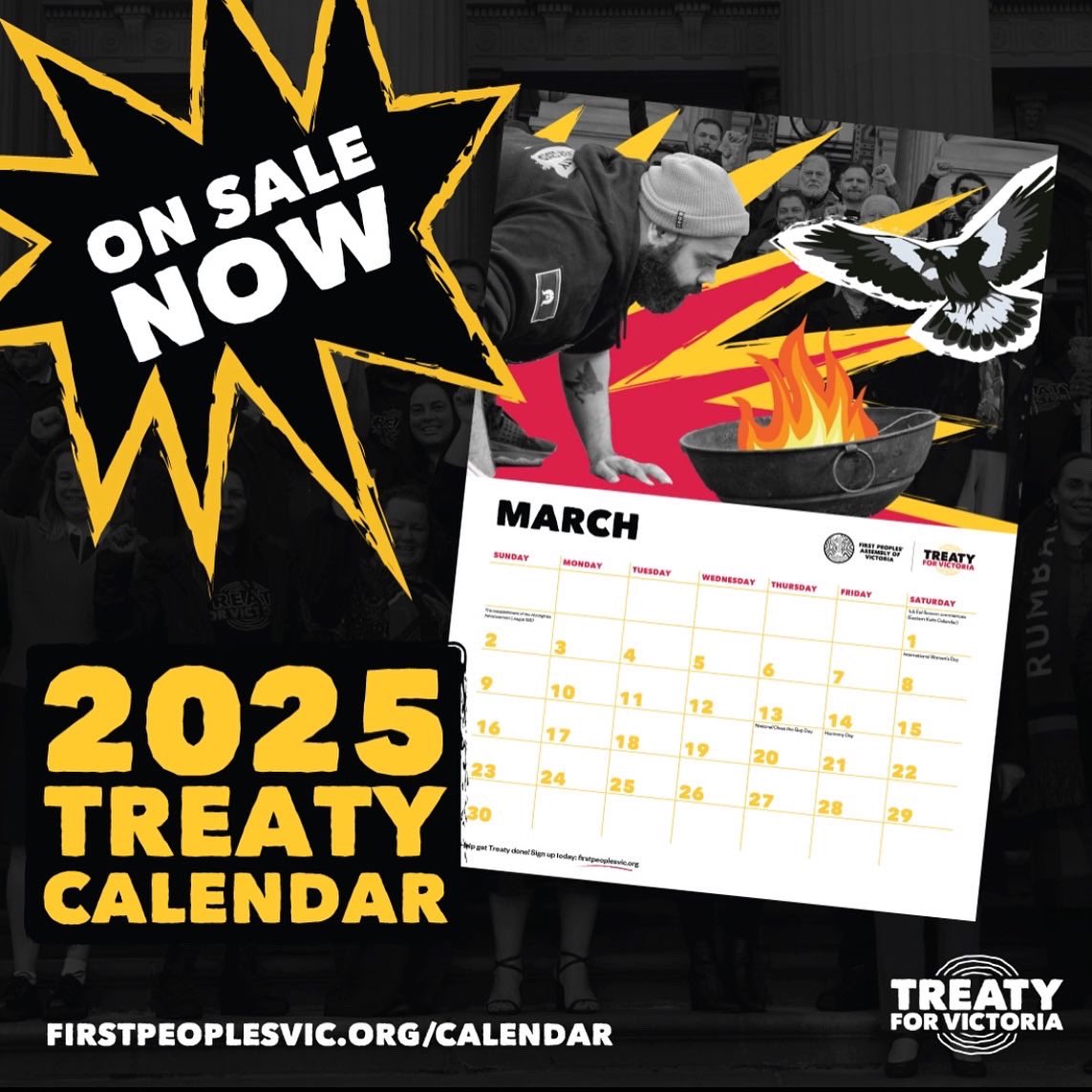 Clearance sale: We’ve reduced our 2025 Treaty calendars to $5! 

Get yours while stock lasts: firstpeoplesvic.myshopify.com/products/2025-…