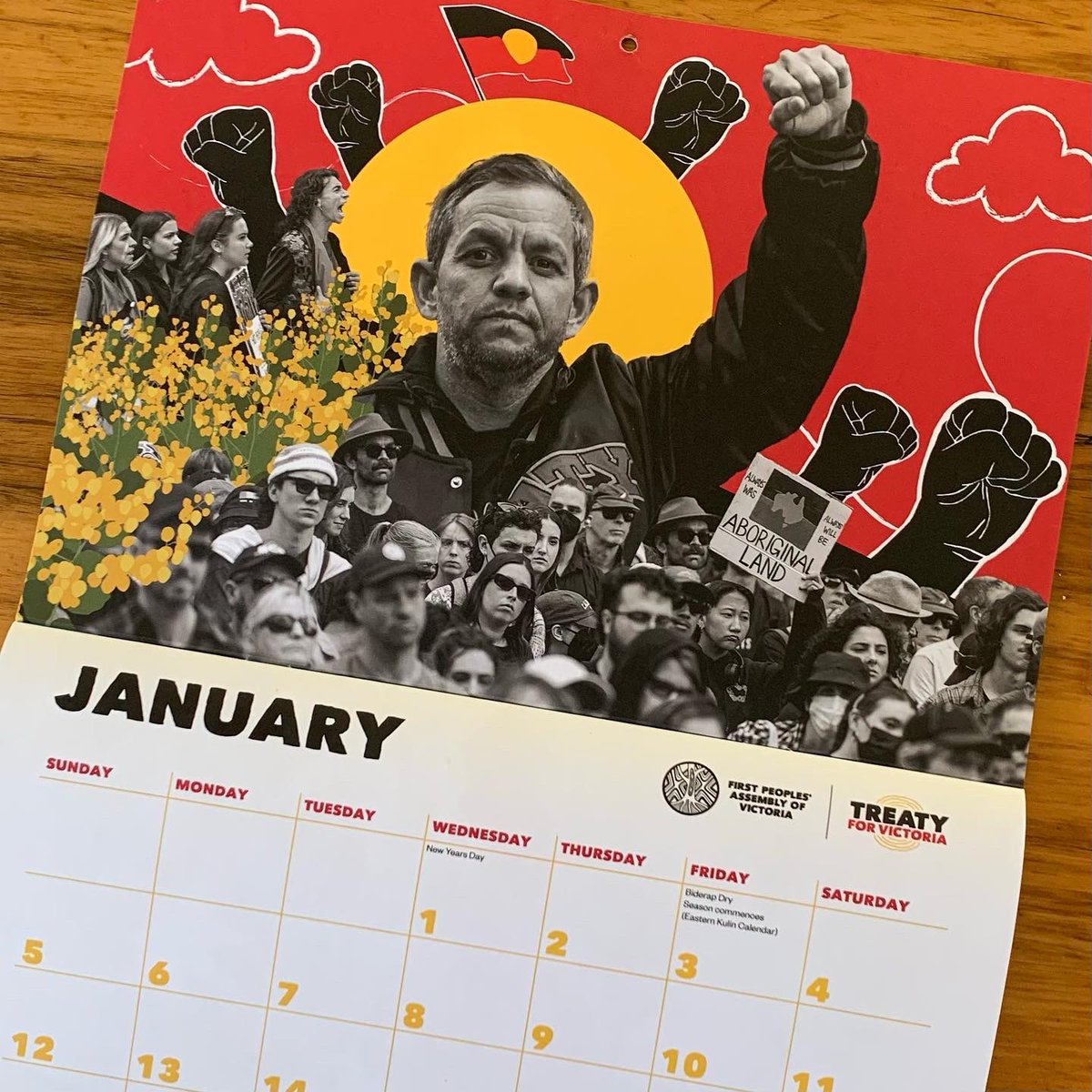 firstpeoplesvic's tweet photo. Clearance sale: We’ve reduced our 2025 Treaty calendars to $5! 

Get yours while stock lasts: https://t.co/SZccqS3bUY https://t.co/MLYroD4q23