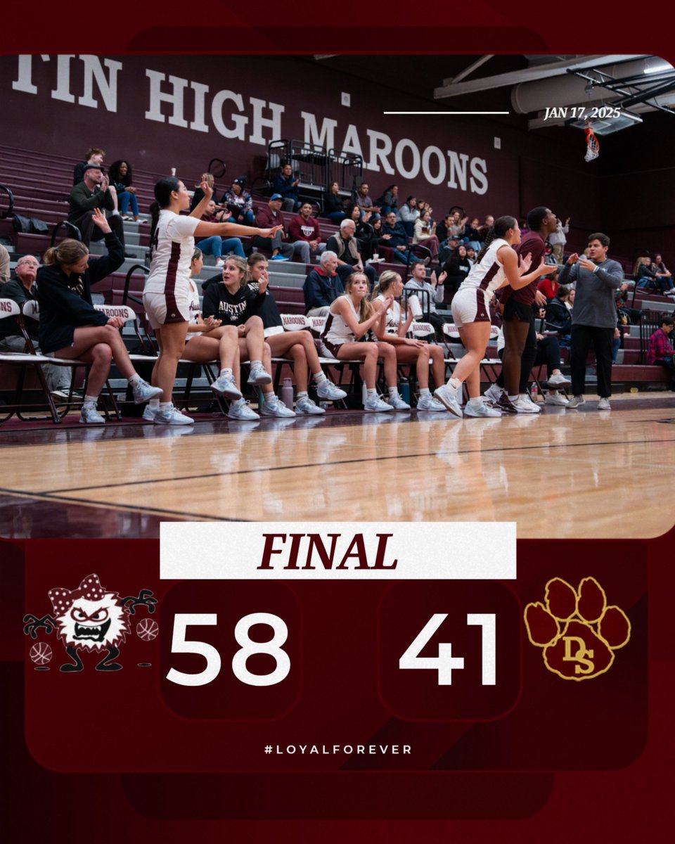Big win for the Lady Maroons!!  Evelyn Young led the way with 14 and Aaliyah Hillard with 11.  #LoyalForever
