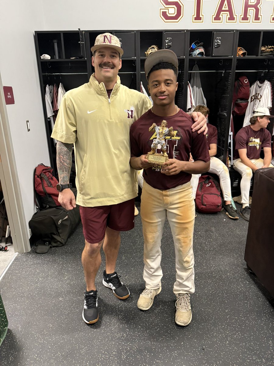 Today we crowned our pound-for-pound Champ, CJ Bolden. He lifted 655% of his BW on bench, squat, deadlift. CJ also clocked the fastest 60m time! Phenomenal job CJ!!
<a href="/NHSEaglesBB/">Niceville Baseball</a> <a href="/CJ_Bolden2/">CJ Bolden</a>