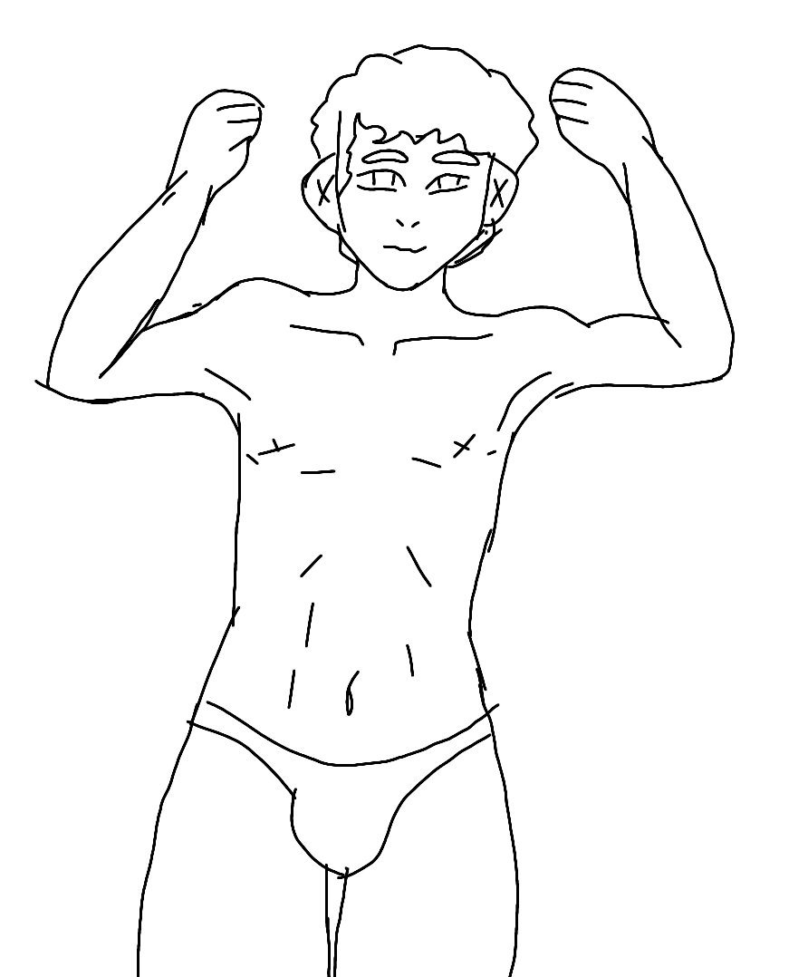Intenta sacar musculo