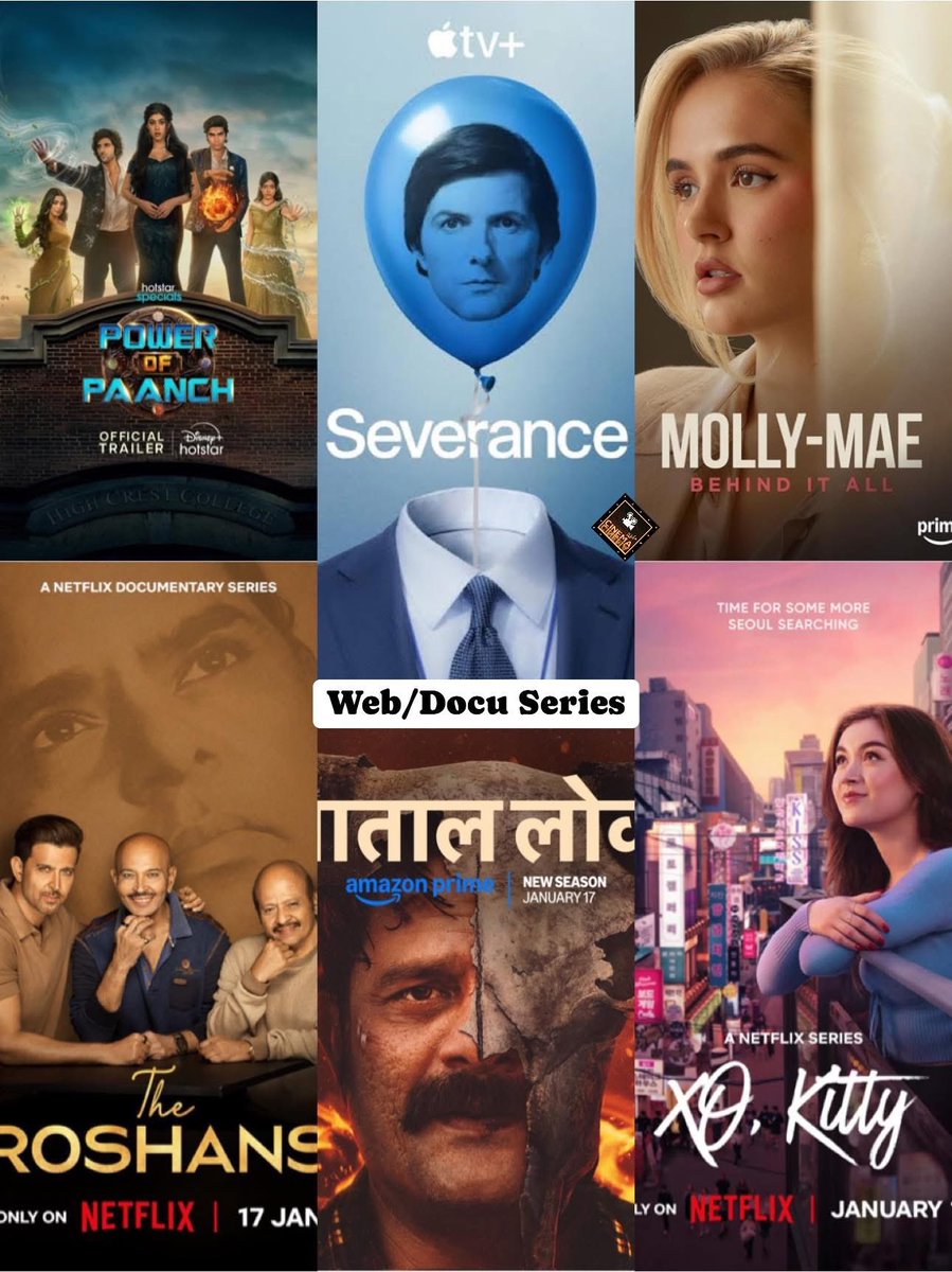 cineAddaUS's tweet photo. January 2025- Week 3 #WeekendKaAdda
Theatrical- #SankranthikiVasthunnam #WolfMan #Emergencymovie #Azaad #Nesippaya
OTT Movies- #BackInAction #IWantToTalk #Pani #RifleClubOnNetflix #Unstoppable #Mokshapatam
Web/Docu Series- #SeveranceSeason2 #PaatalLok2 #TheRoshansOnNetflix https://t.co/YV25PkYo1Z