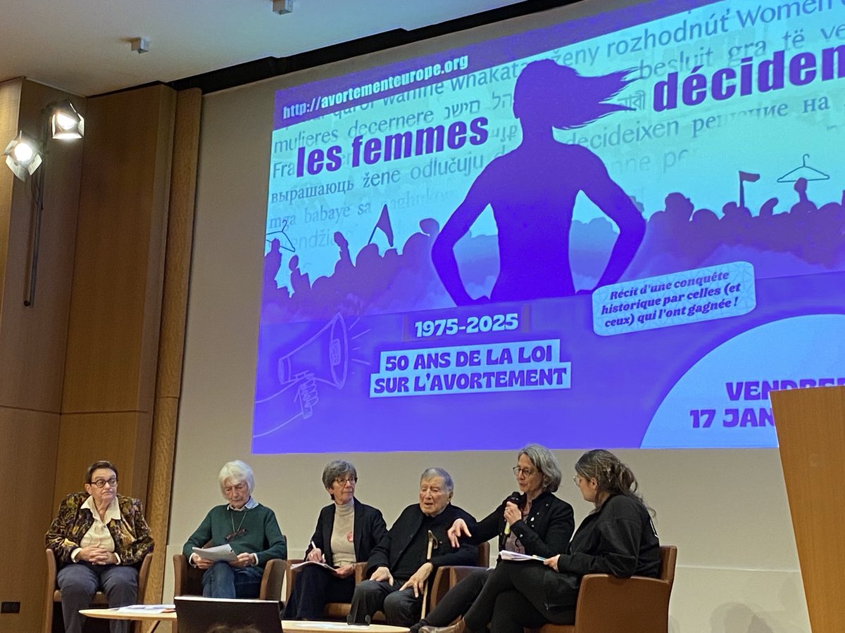 ⁦<a href="/CollAvortement/">Collectif Avortement en Europe les femmes décident</a>⁩ #50ansloiIVG un meeting avec des témoignages poignants sur la lutte pour le droit à l’avortement un combat toujours d’actualité : droit à l’IVG pour toutes et partout !