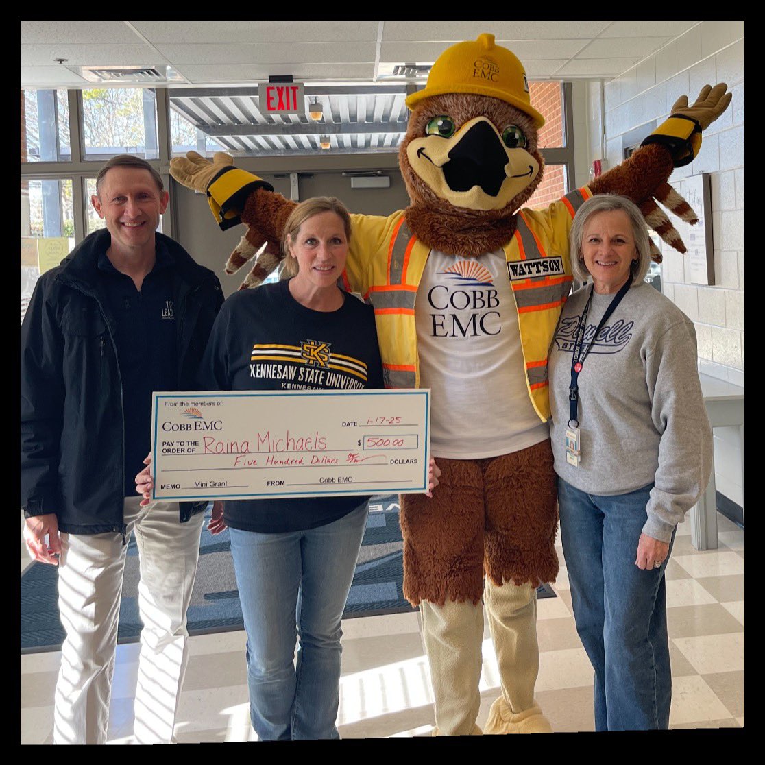Raina G. Michaels (@rainamichaels3) on Twitter photo Thrilled to have been awarded with a grant from Cobb EMC today for the Literacy Lab! Thank you for your support of <a href="/CobbSchools/">Cobb County Schools</a>! <a href="/CobbEMCEdu/">Cobb EMC Education</a> <a href="/DowellElementa1/">Dowell Elementary</a> Thrilled to have been awarded with a grant from Cobb EMC today for the Literacy Lab! Thank you for your support of <a href="/CobbSchools/">Cobb County Schools</a>! <a href="/CobbEMCEdu/">Cobb EMC Education</a> <a href="/DowellElementa1/">Dowell Elementary</a>
