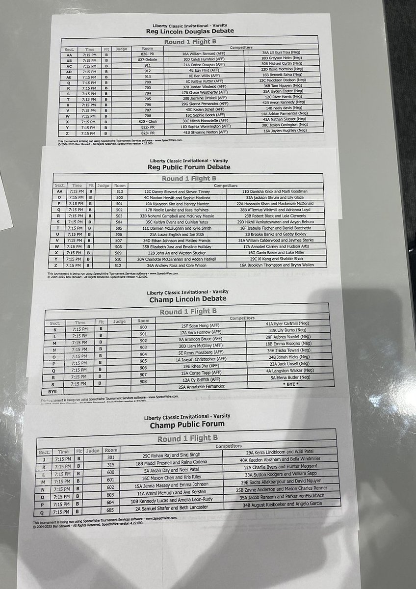 Liberty Classic Invitational - LHS Speech & Debate tweet media