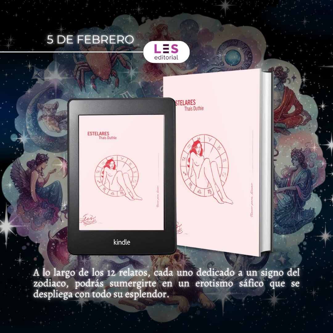 🌈 KikaLectora 📚 (@ioleggotutto) on Twitter photo ⚠️PREVENTA⚠️
💫"VOL. 1 ESTELARES"
Autora: Thais Duthie
(<a href="/ThaisDuthie/">Thais Duthie</a>)
<a href="/LESeditorial/">LES Editorial</a> hasta el 26 DE ENERO a las 23:59: leseditorial.com/libro/les-para…
Dedicado por la autora y con un packaging especial
o en pack de edición limitada Santa Valentina que incluye dos novedades de febrero. ⚠️PREVENTA⚠️
💫"VOL. 1 ESTELARES"
Autora: Thais Duthie
(<a href="/ThaisDuthie/">Thais Duthie</a>)
<a href="/LESeditorial/">LES Editorial</a> hasta el 26 DE ENERO a las 23:59: leseditorial.com/libro/les-para…
Dedicado por la autora y con un packaging especial
o en pack de edición limitada Santa Valentina que incluye dos novedades de febrero.