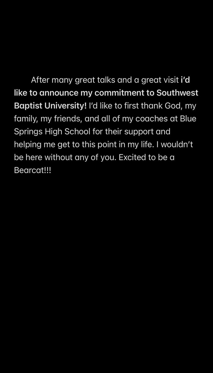 Committed! #Rollcats 

<a href="/SBU_Football/">SBU Football</a> <a href="/CoachM_Dunn/">Coach Mason Dunn</a> <a href="/Coach_Clardy/">Robert Clardy</a> <a href="/Coach_Claborn/">Coach Logan Claborn</a> <a href="/JJPaul53/">Jed Paulsen</a> <a href="/bshsfootball/">BSHS Football</a> <a href="/CoachPum/">Coach</a>