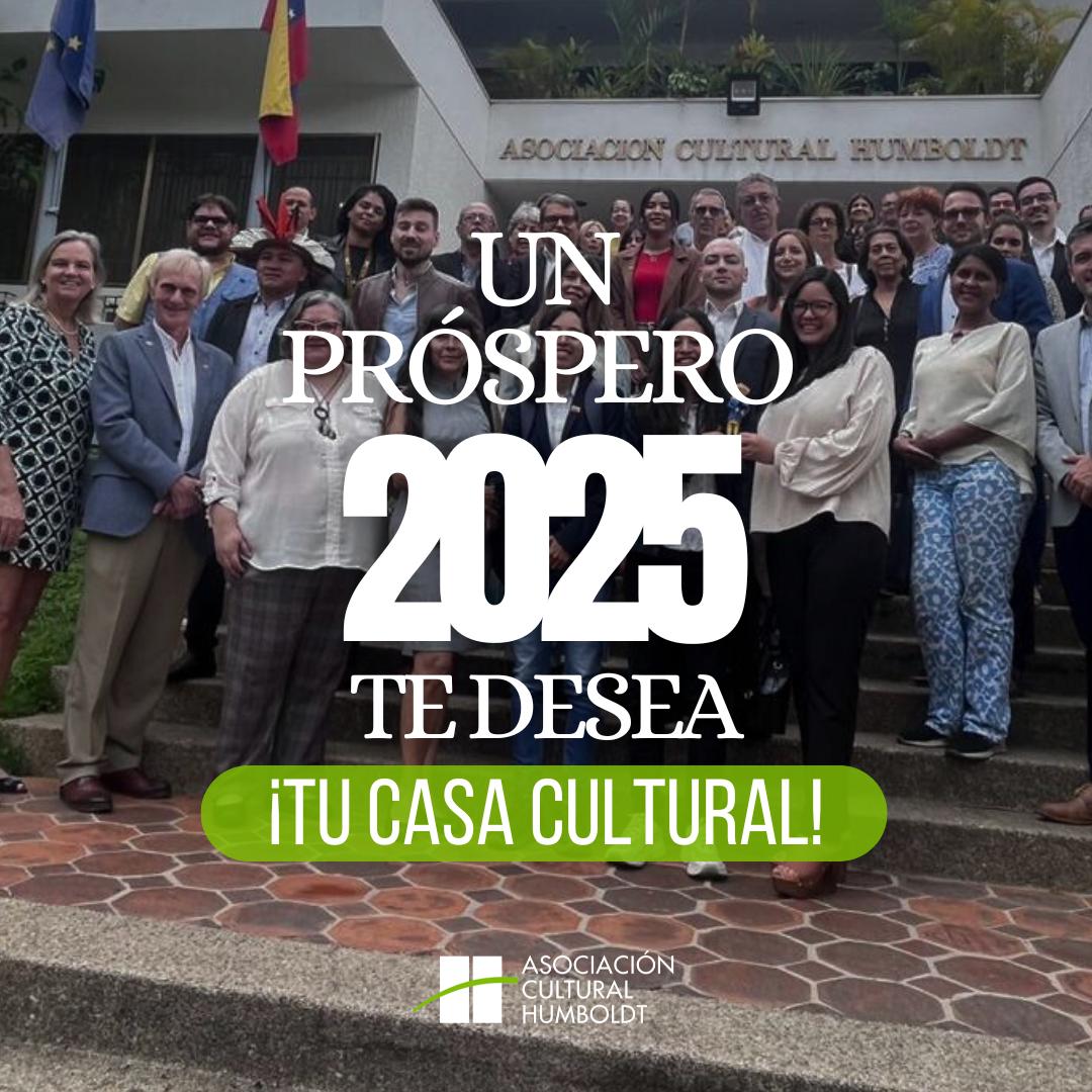 ✨ ¡La Asociación Cultural Humboldt te desea un próspero 2025! 🌟

Estamos emocionados de anunciar que pronto regresará la mejor programación cultural, llena de eventos maravillosos. 🎭🎶

¡Tu Casa Cultural te espera con las puertas abiertas!