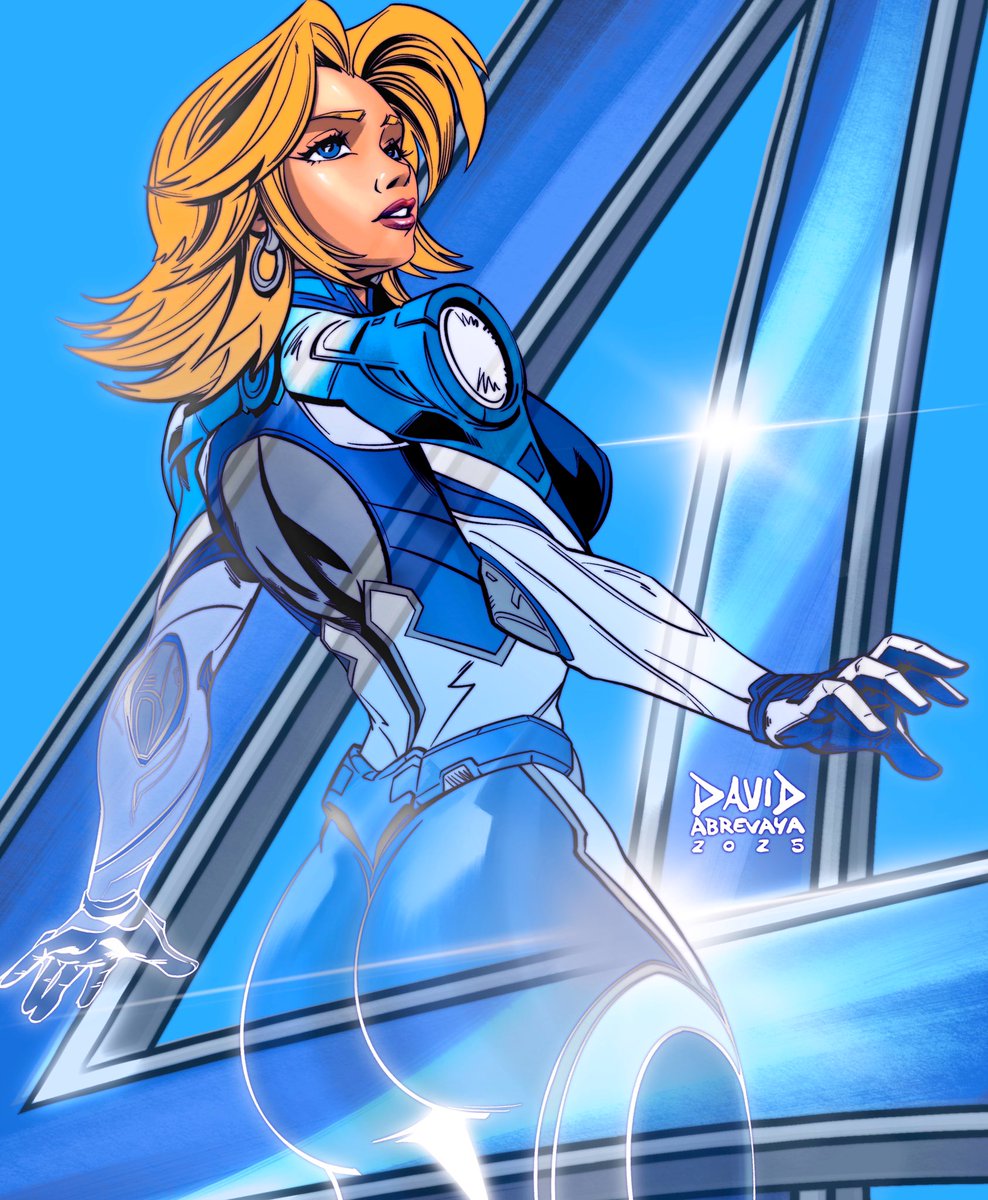 DavidAbrevaya's tweet image. Putting the final touches on Sue Storm from Marvel Rivals! 💙 She's turning invisible now, but you'll see the full reveal tomorrow. How am I doing so far?

#SueStorm #MarvelRivals #FanArt #WIP #marvel